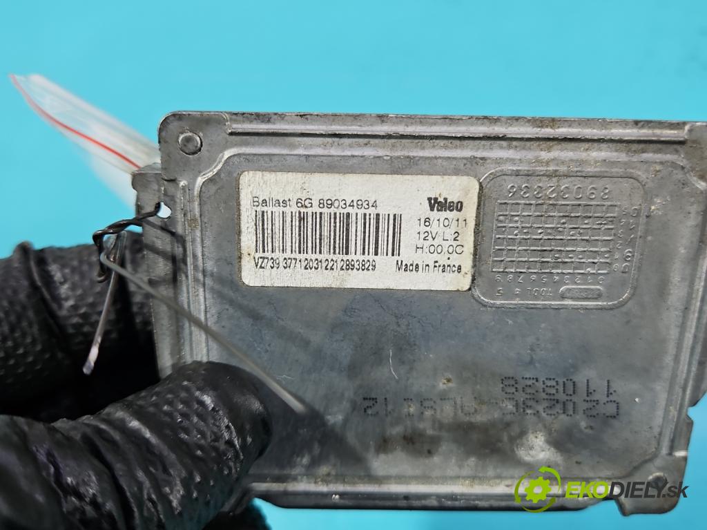 Peugeot 508 I 2010-2018 1.6 thp 156 HP automatic 115 kW 1598 cm3 5- střídač: xenon 89034934 (Riadiaca jednotka xenónu)