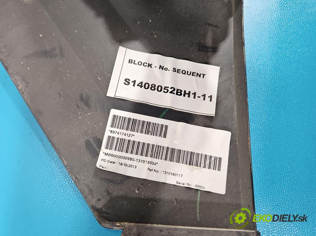 Isuzu D-Max II 2011-2019 2.5 crdi 163 HP manual 120 kW 2499 cm3 2- operadlo 8974174127 (Lakťová opierka)