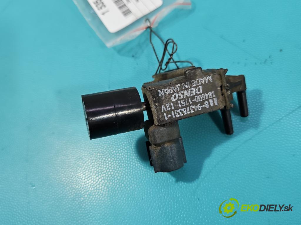 Isuzu D-Max II 2011-2019 2.5 crdi 163 HP manual 120 kW 2499 cm3 2- ventil podtlaku 184600-1751 (Ventil)