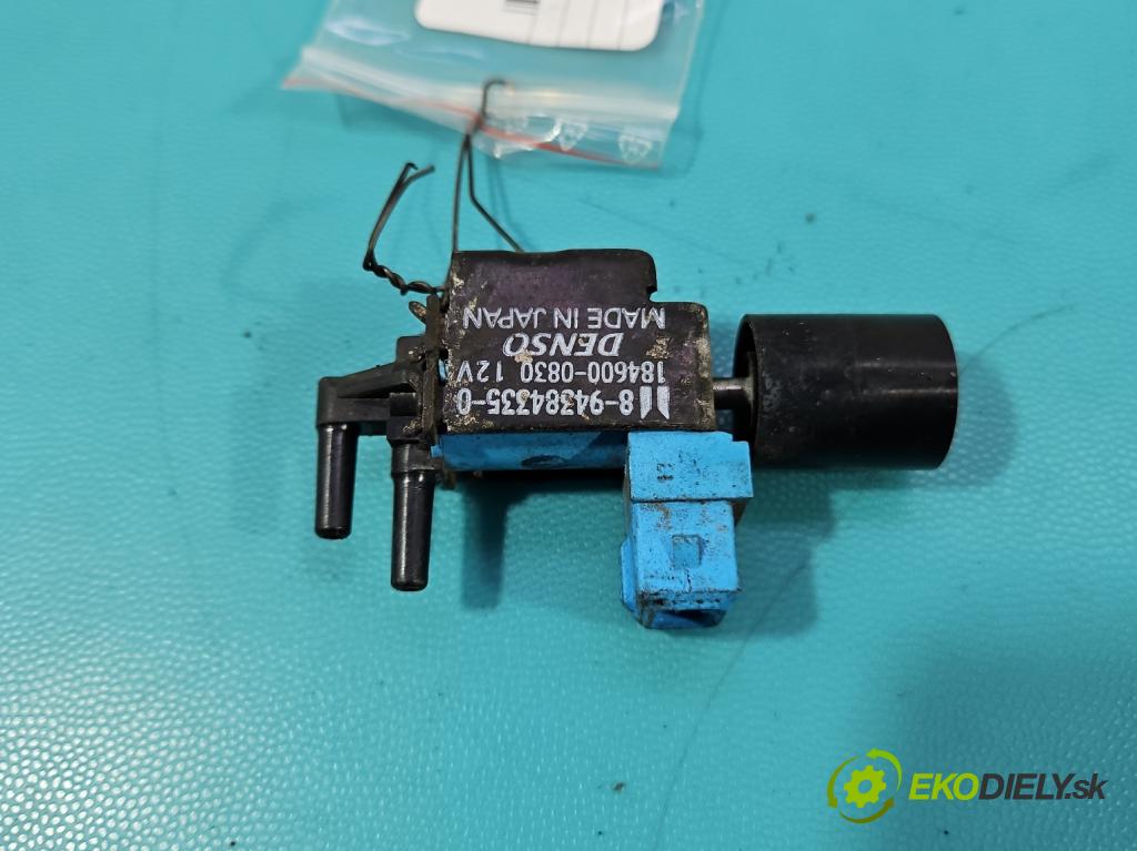 Isuzu D-Max II 2011-2019 2.5 crdi 163 HP manual 120 kW 2499 cm3 2- ventil podtlaku 184600-0830 (Ventil)