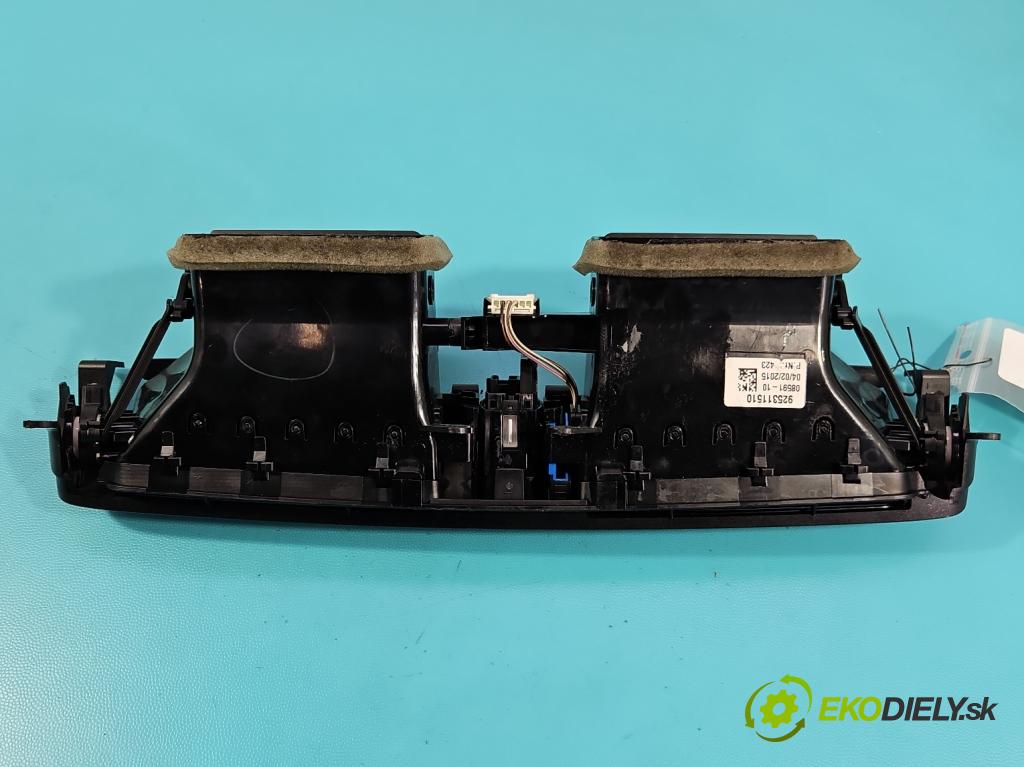 Bmw X5 F15 2013-2018 3.0d 258 HP automatic 190 kW 2993 cm3 5- Mřížka: kúrenia stredová 925311510 (Mriežka kúrenia (fukár))