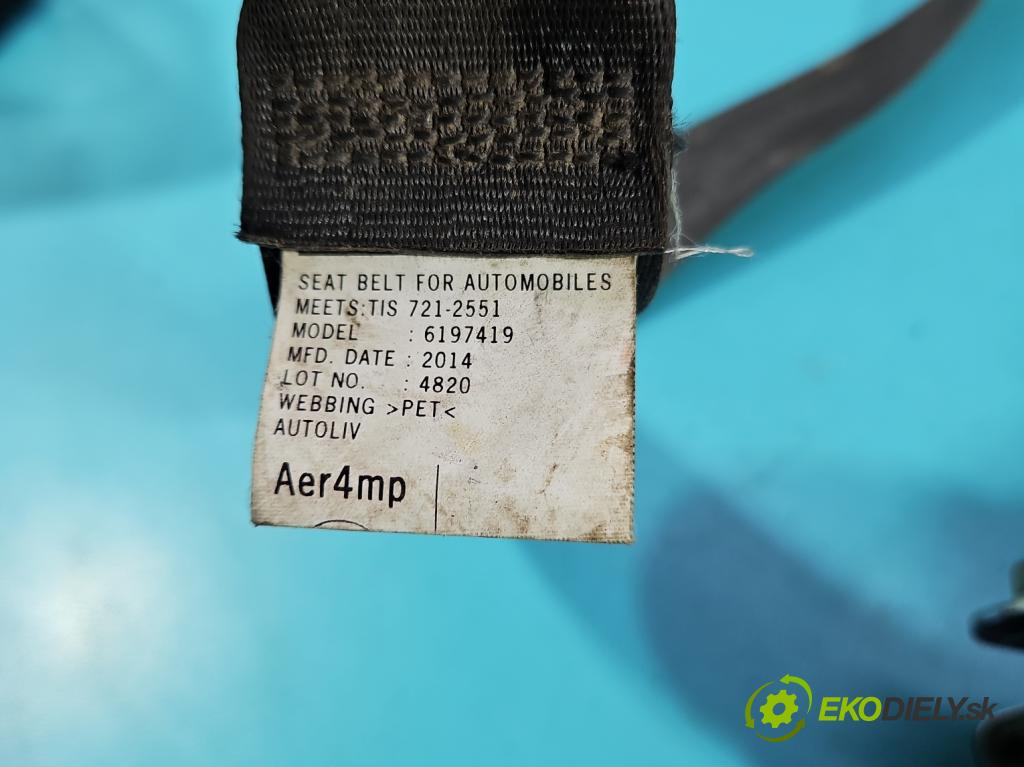 Isuzu D-Max II 2011-2019 2.5d 163 HP manual 120 kW 2499 cm3 2- pas bezpečnosť: predné ľavý 616076100C