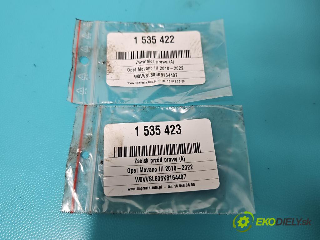 Opel Movano III 2010-2022 2.3 cdti 170 hp manual 125 kW 2299 cm3 2- náboj pravé  (Náboj kola)