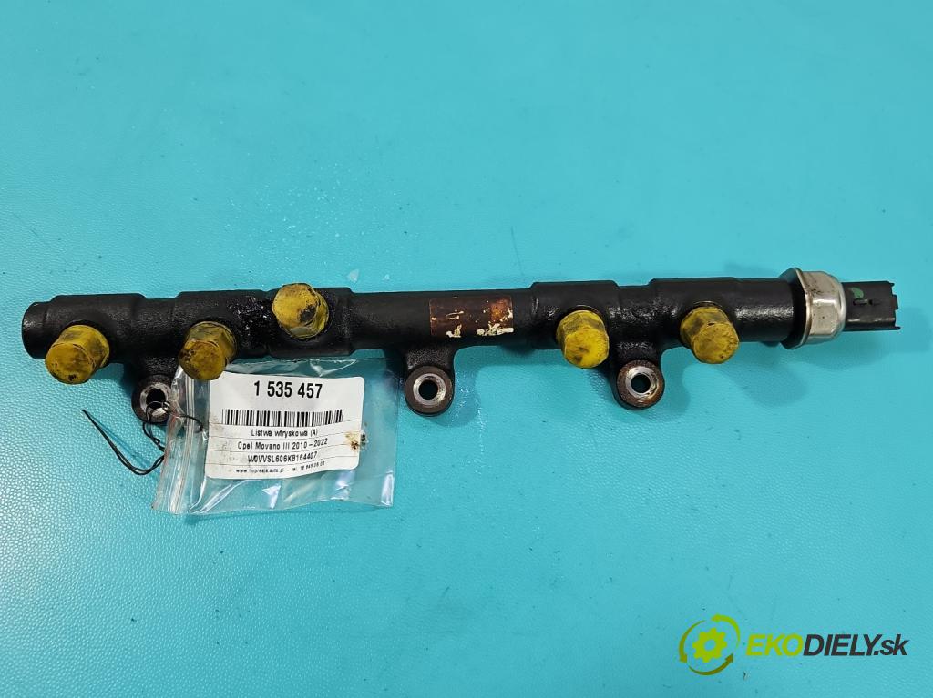 Opel Movano III 2010-2022 2.3 cdti 170 HP manual 125 kW 2299 cm3 2- lišta vstrekovacia  (Vstrekovacia lišta)