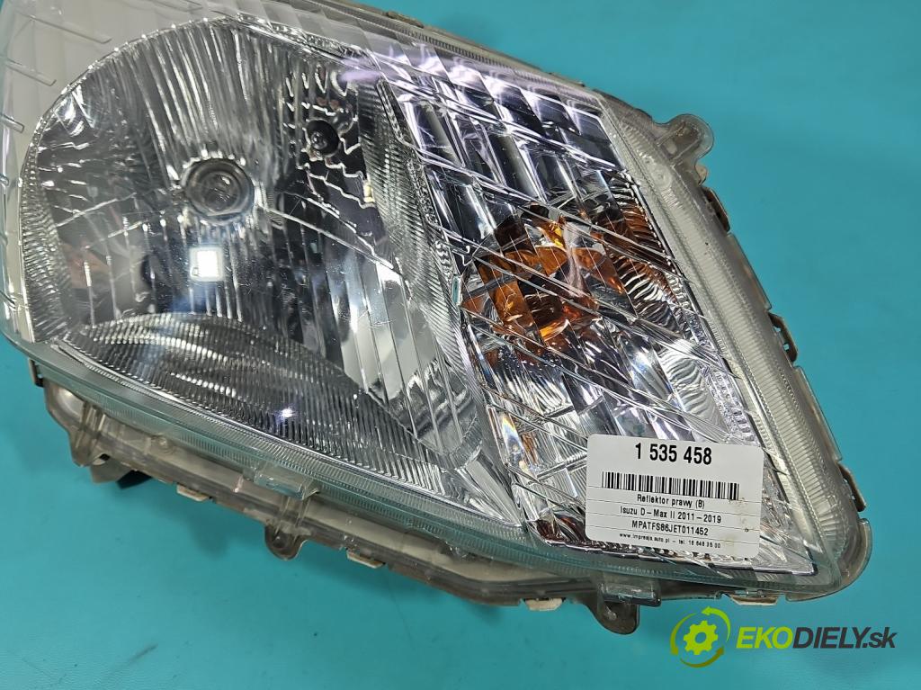 Isuzu D-Max II 2011-2019 2.5d 163 HP manual 120 kW 2499 cm3 2- Reflektor: pravý  (Svetlo predné pravé)