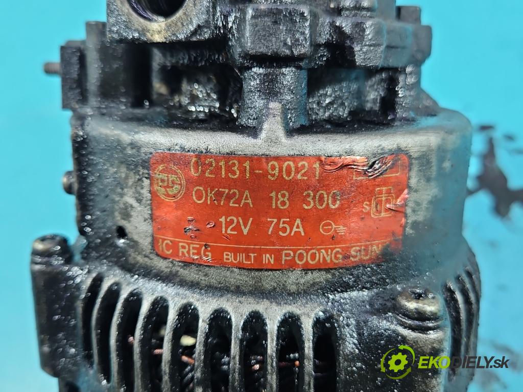 Kia Pregio 2.7d 82 HP manual 60 kW 2665 cm3 4- Alternator 02131-9021 (Alternátor)