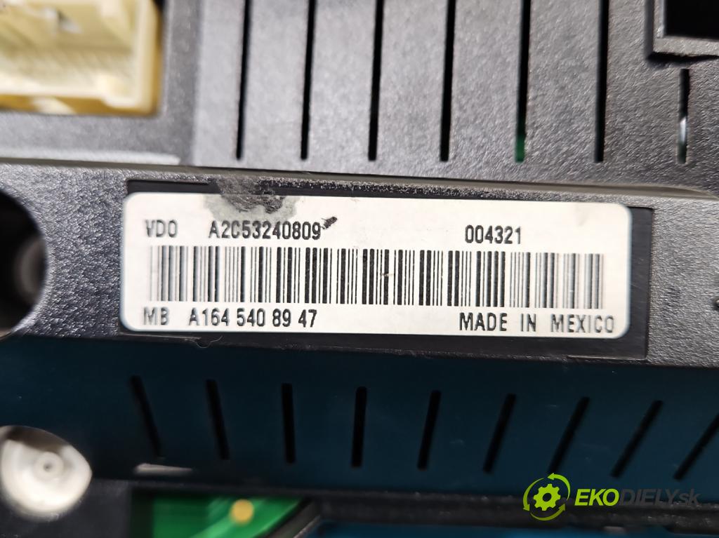 Mercedes ML W164 2005-2011 3.0 cdi 224hp automatic 165 kW 2987 cm3 5- prístrojovka/ budíky A1645408947 (Prístrojová doska)