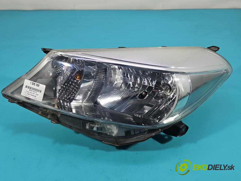 Toyota Yaris III 2011-2020 1.0 vvti 69KM manual 51 kW 998 cm3 5- Reflektor: ľavý  (Kľučka dverí ostatné)