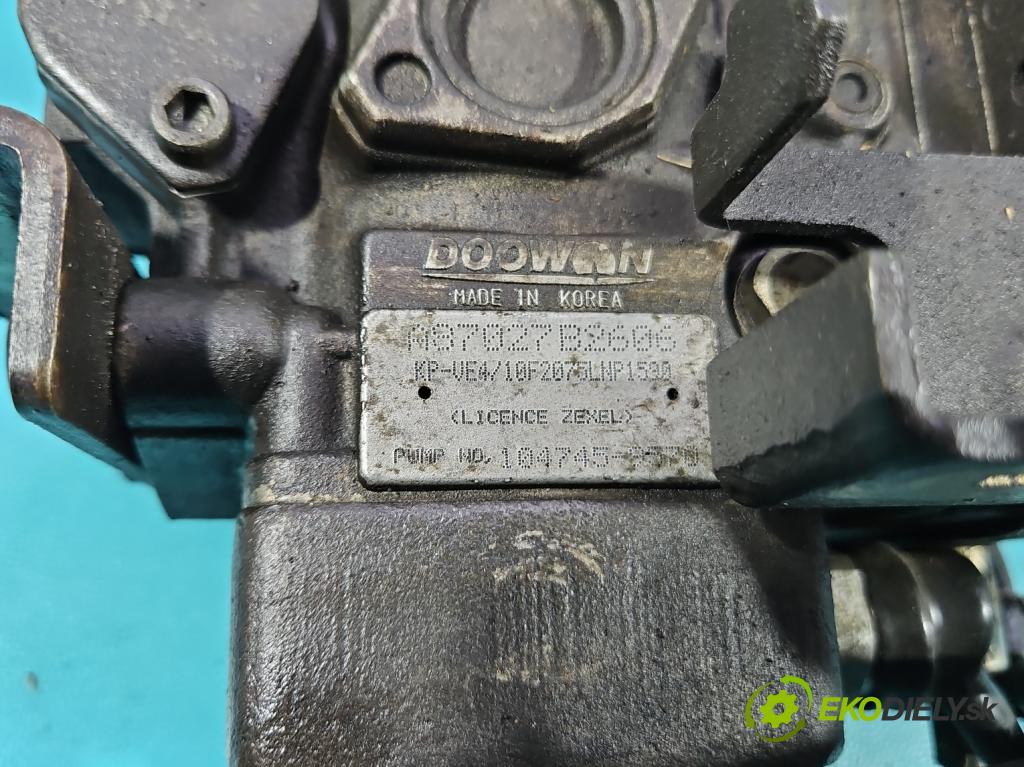 Kia Pregio 2.7d 82 hp manual 60 kW 2665 cm3 4- čerpadlo vstřikovací 104745-9570 (Vstřikovací čerpadlo)