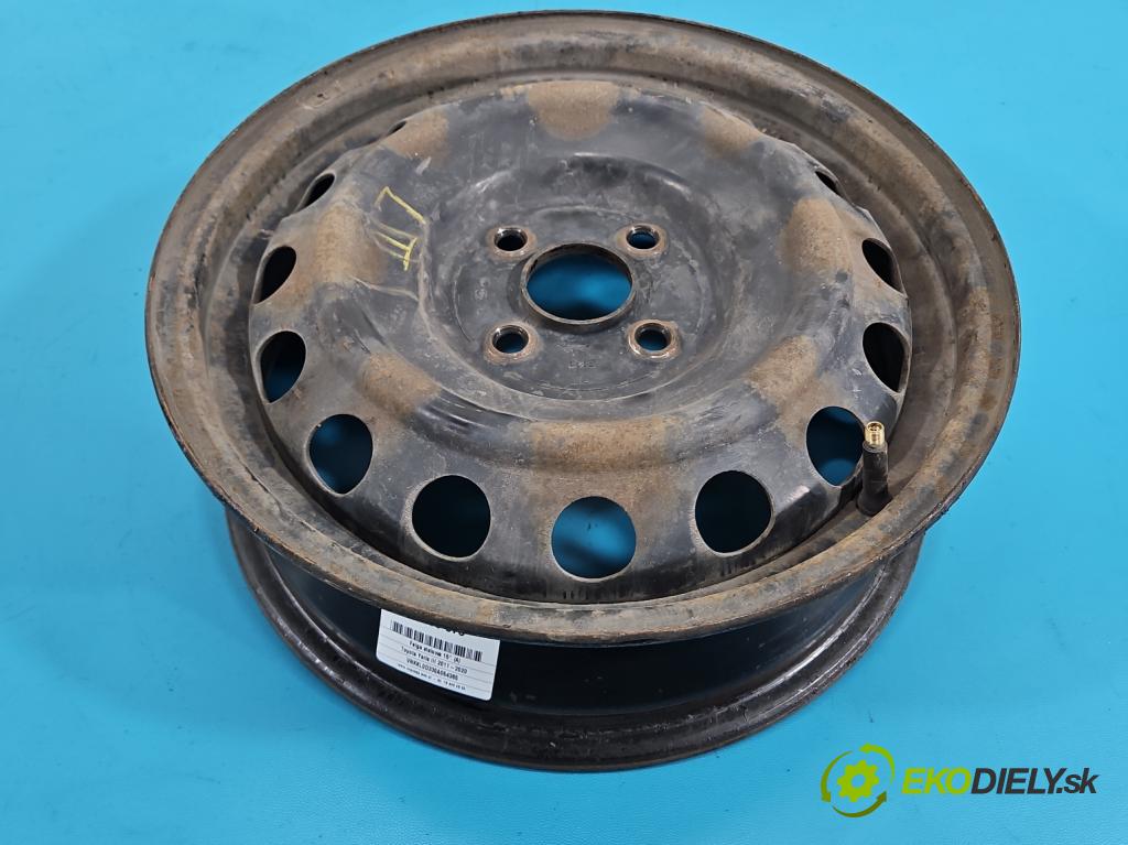 Toyota Yaris III 2011-2020 1.0 vvti 69KM manual 51 kW 998 cm3 5- Felga ocelový 15