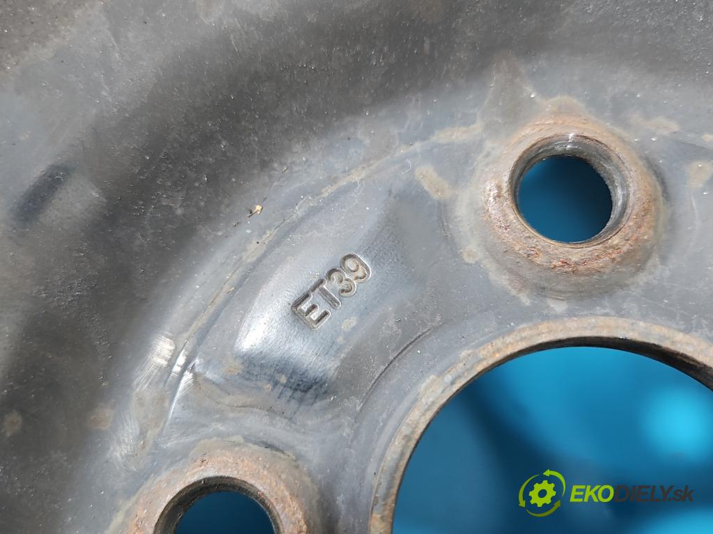 Toyota Yaris III 2011-2020 1.0 vvti 69KM manual 51 kW 998 cm3 5- Felga ocelový 15"