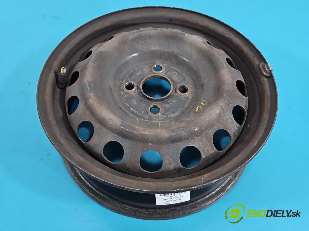 Toyota Yaris III 2011-2020 1.0 vvti 69KM manual 51 kW 998 cm3 5- Felga ocelový 15