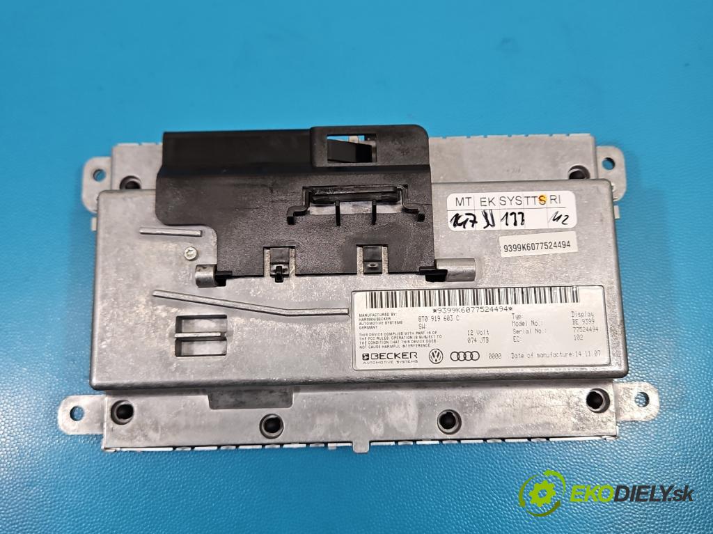 Audi A5 8T 2007-2016 3.0 tdi 239KM manual 176 kW 2967 cm3 2- Zobrazit: 8T0919603C (Prístrojová doska)