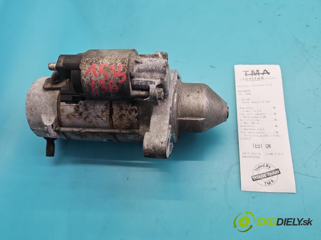 Toyota Avensis II T25 2003-2008 2.2 d-cat 177 HP manual 130 kW 2231 cm3 5- štartér 28100-0R010 (Štartér)
