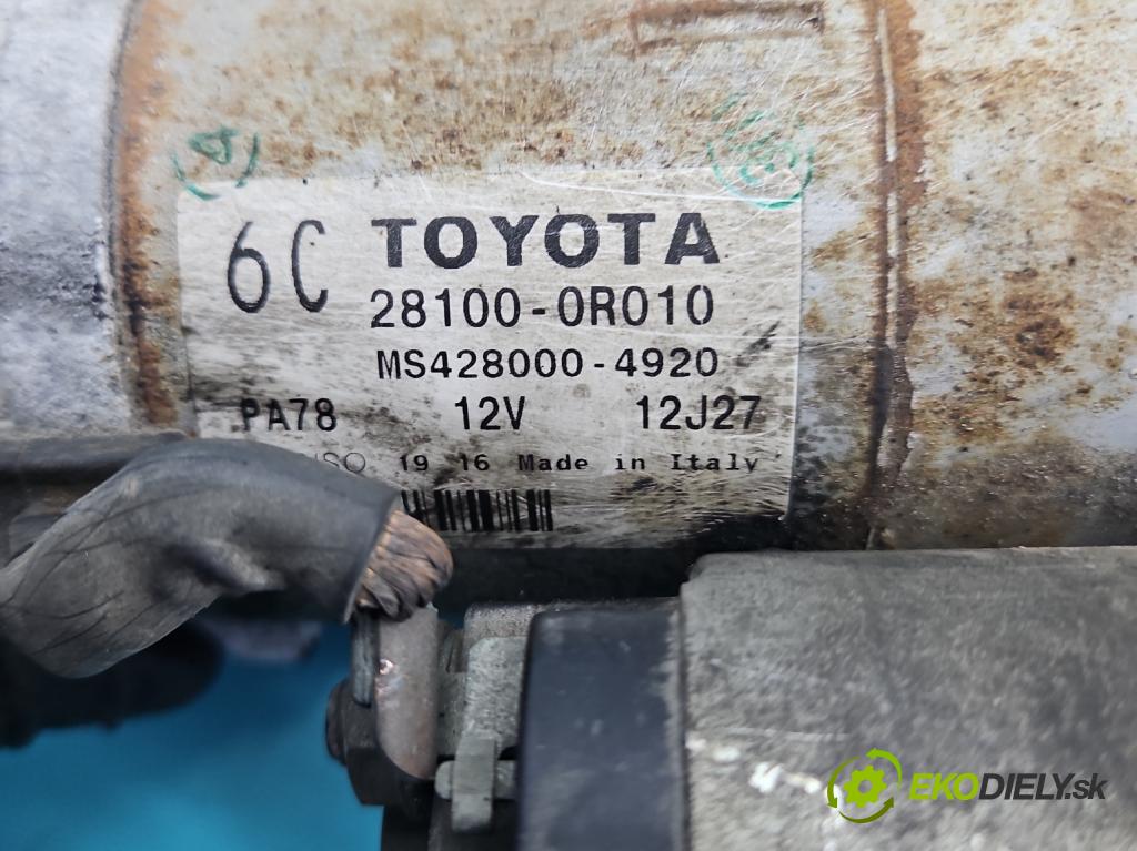 Toyota Avensis II T25 2003-2008 2.2 d-cat 177 HP manual 130 kW 2231 cm3 5- štartér 28100-0R010 (Štartér)