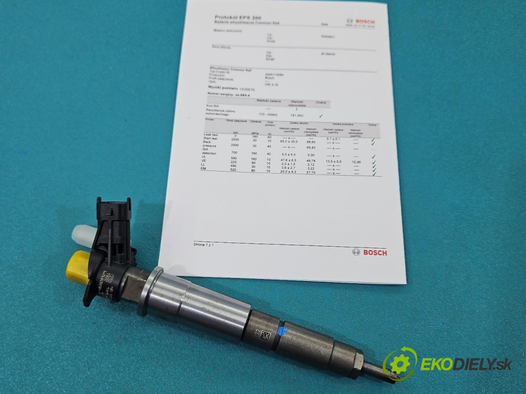 Nissan Qashqai I J10 2006-2013 2.0 dci 150 HP manual 110 kW 1995 cm3 5- vstrek 0445115084 (Vstrekovač paliva)