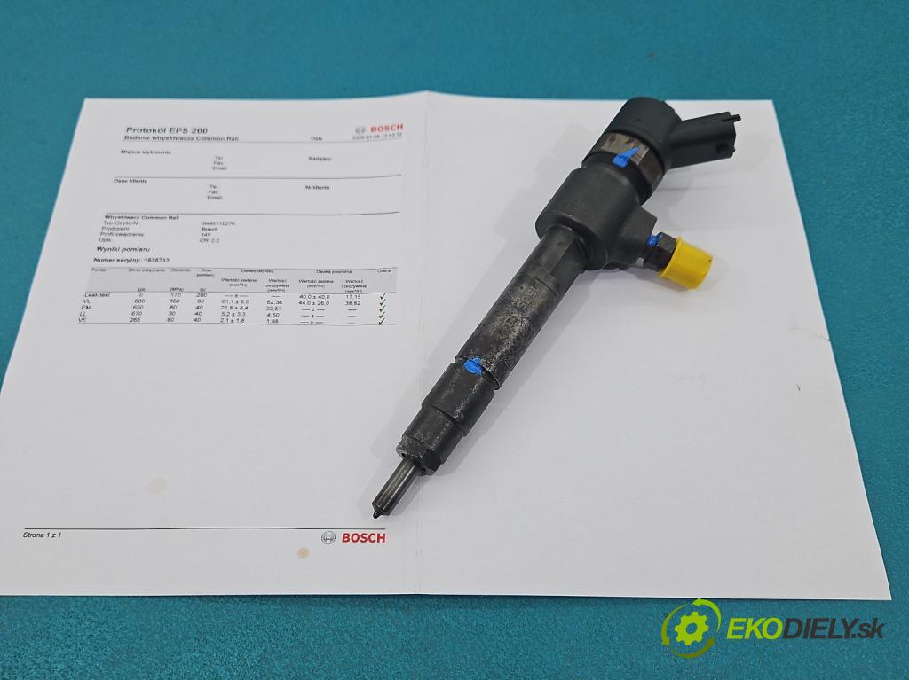 Opel Zafira B 2005-2014 1.9 CDTI 120 HP manual 88 kW 1910 cm3 5- vstrek 0445110276 (Vstrekovač paliva)