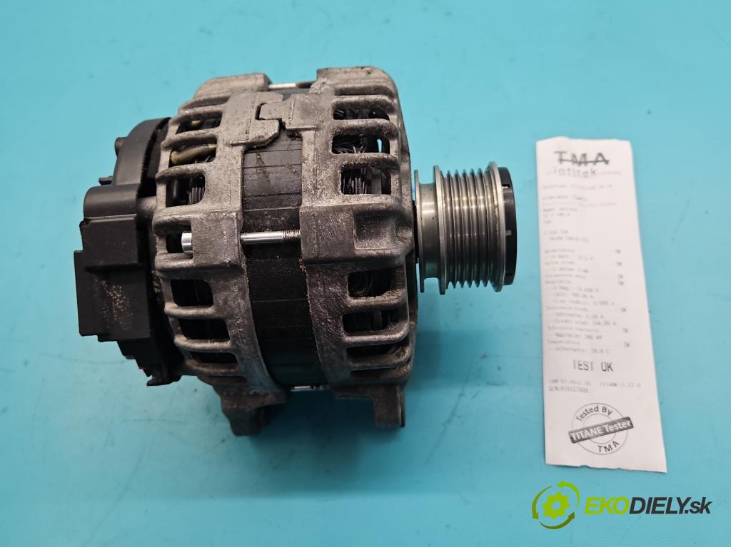 Skoda Fabia III 2014- 2021 1.4 TDI 105 HP manual 77 kW 1422 cm3 5- Alternator 0986085040 (Alternátor)