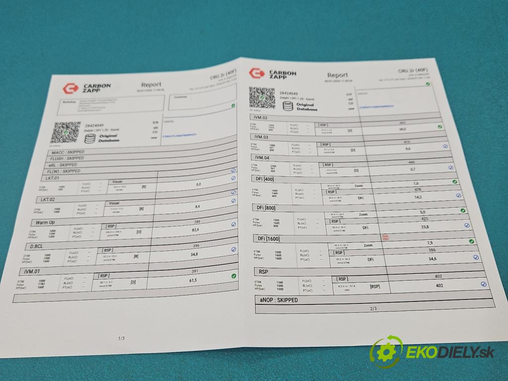 Skoda Fabia III 2014- 2021 1.4 TDI 105 HP manual 77 kW 1422 cm3 5- vstrek 28424049 (Vstrekovač paliva)