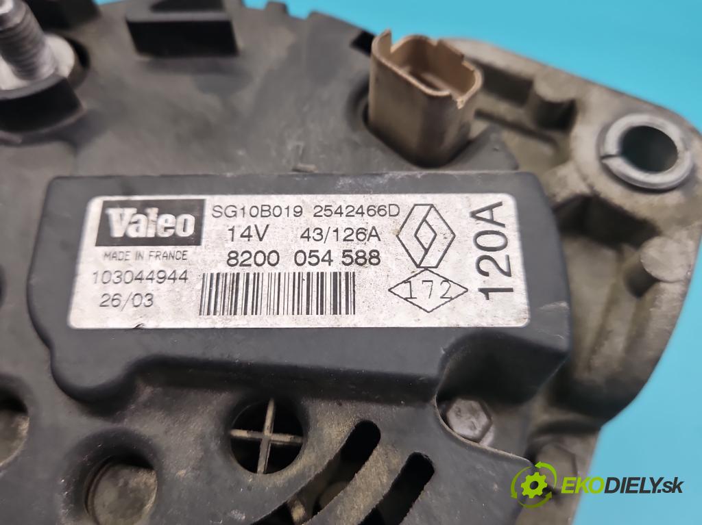 Renault Scenic I 1996-2003 1.9 dti 80 HP manual 59 kW 1870 cm3 5- Alternator 8200054588 (Alternátor)