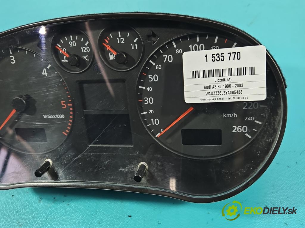 Audi A3 8L 1996-2003 1.9d 90 HP manual 66 kW 1896 cm3 5- prístrojovka/ budíky 8L0920900 (Prístrojová doska)