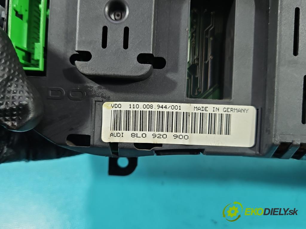 Audi A3 8L 1996-2003 1.9d 90 HP manual 66 kW 1896 cm3 5- prístrojovka/ budíky 8L0920900 (Prístrojová doska)