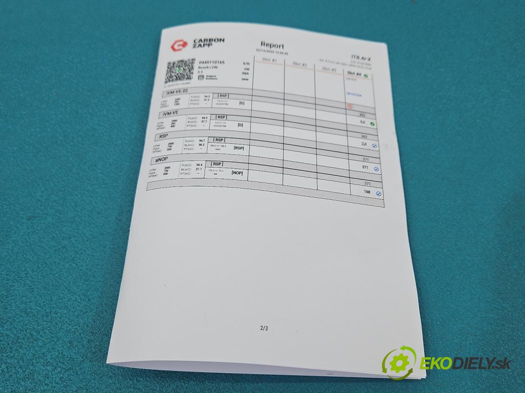 Opel Astra III 2004-2014 1.9 cdti 101 HP manual 74 kW 1910 cm3 5- vstrek 0445110165 (Vstrekovač paliva)