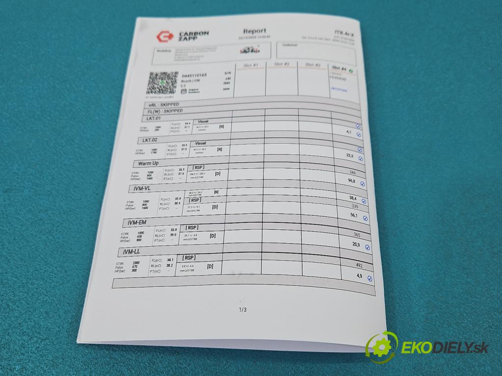 Opel Astra III 2004-2014 1.9 cdti 101 HP manual 74 kW 1910 cm3 5- vstrek 0445110165 (Vstrekovač paliva)
