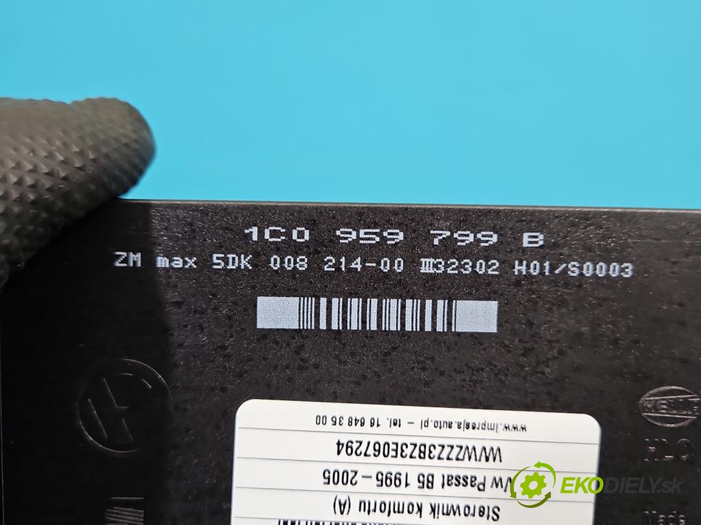 Vw Passat B5 1995-2005 1.9 tdi 131 HP manual 96 kW 1896 cm3 5- riadiaca jednotka komfortu 1C0959799B