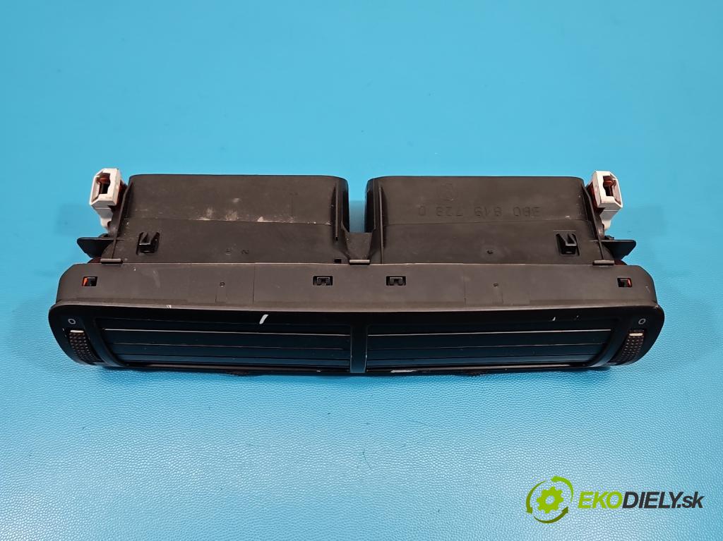 Vw Passat B5 1995-2005 1.9 tdi 131 HP manual 96 kW 1896 cm3 5- Mřížka: kúrenia stredová 3B0819728D (Mriežka kúrenia (fukár))