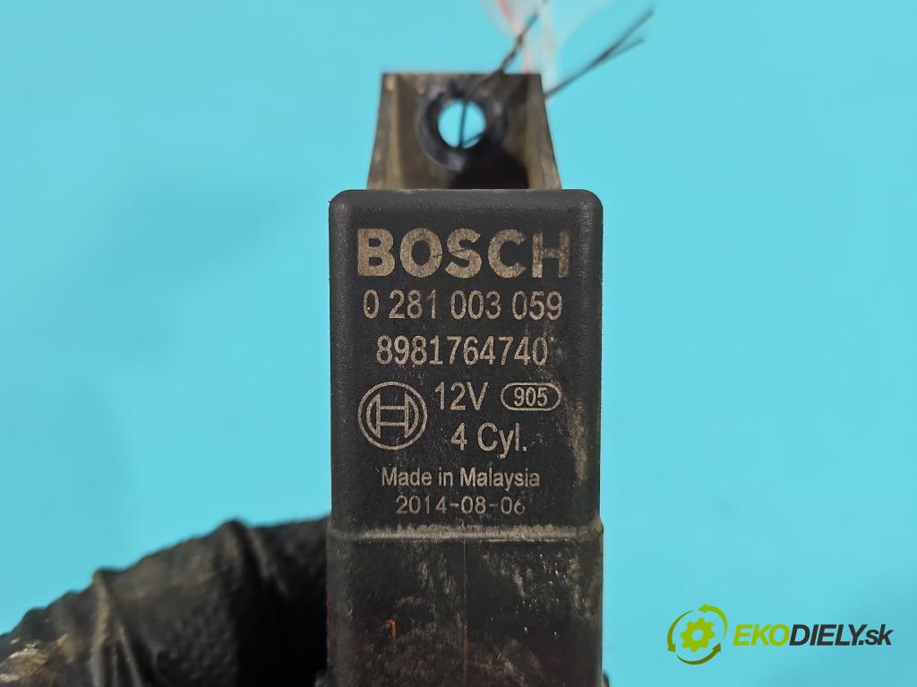 Isuzu D-Max II 2011-2019 2.5d 163 HP manual 120 kW 2499 cm3 2- Relé: svíčky: zařicích: 0281003059 (Relé)