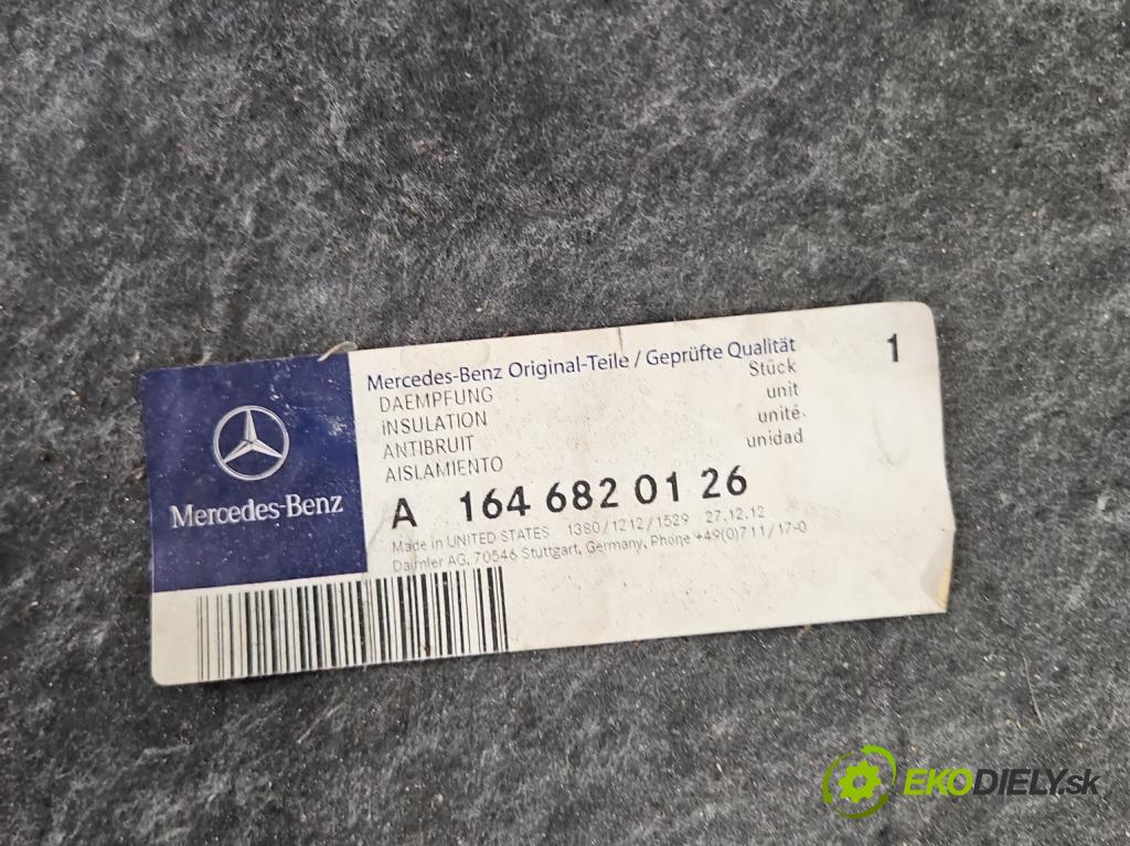 Mercedes ML W164 2005-2011 3.0 cdi 224hp automatic 165 kW 2987 cm3 5- Zvuková izolácia kapoty A1646820126