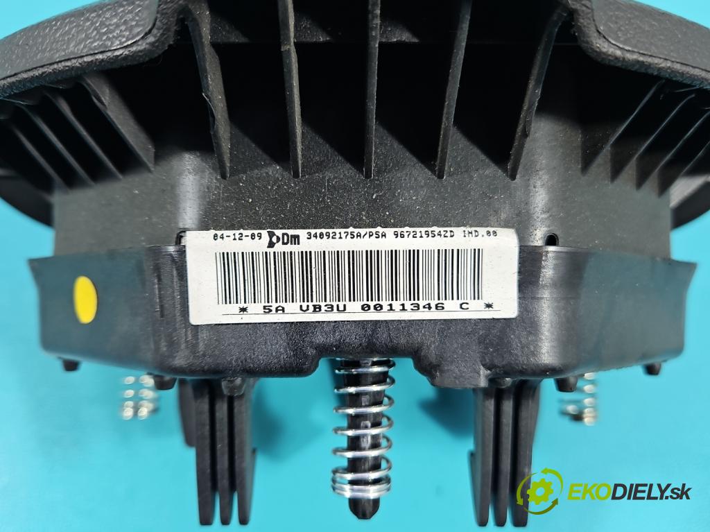 Peugeot Partner II 2008-2018 1.6 hdi 90 HP manual 66.2 kW 1560 cm3 5- airbag vzduch: Řidiči: 96721954ZD (Airbag)