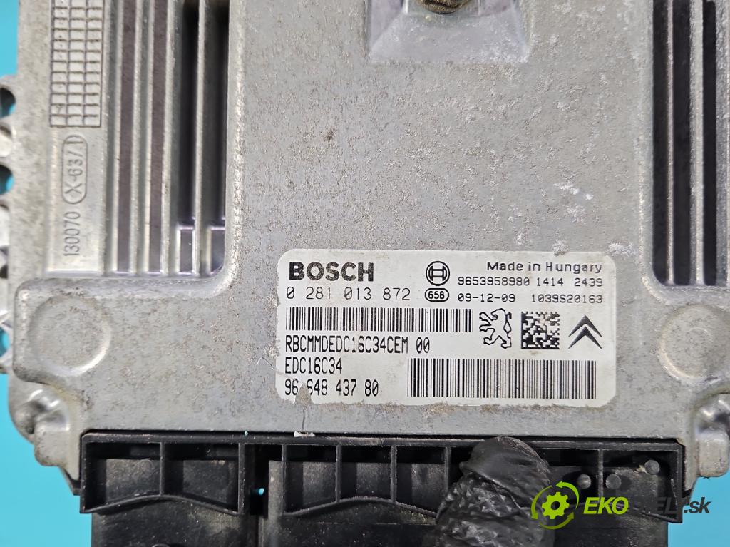Peugeot Partner II 2008-2018 1.6 hdi 90 HP manual 66.2 kW 1560 cm3 5- riadiaca jednotka motora 0281013872