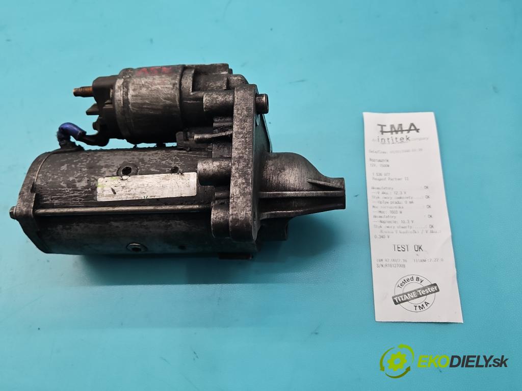 Peugeot Partner II 2008-2018 1.6 hdi 90 HP manual 66.2 kW 1560 cm3 5- štartér  (Štartér)