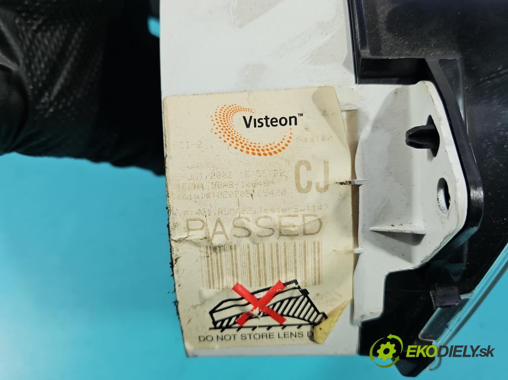 Ford Focus Mk1 1998-2004 1.6 16V 101 HP manual 74 kW 1596 cm3 5- prístrojovka/ budíky 98AP-10841-BC (Prístrojová doska)