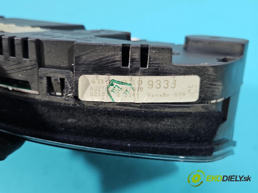 Audi A6 C5 1997-2004 2.4 v6 170 HP manual 125 kW 2393 cm3 4- prístrojovka/ budíky 4B0920933J (Prístrojová doska)