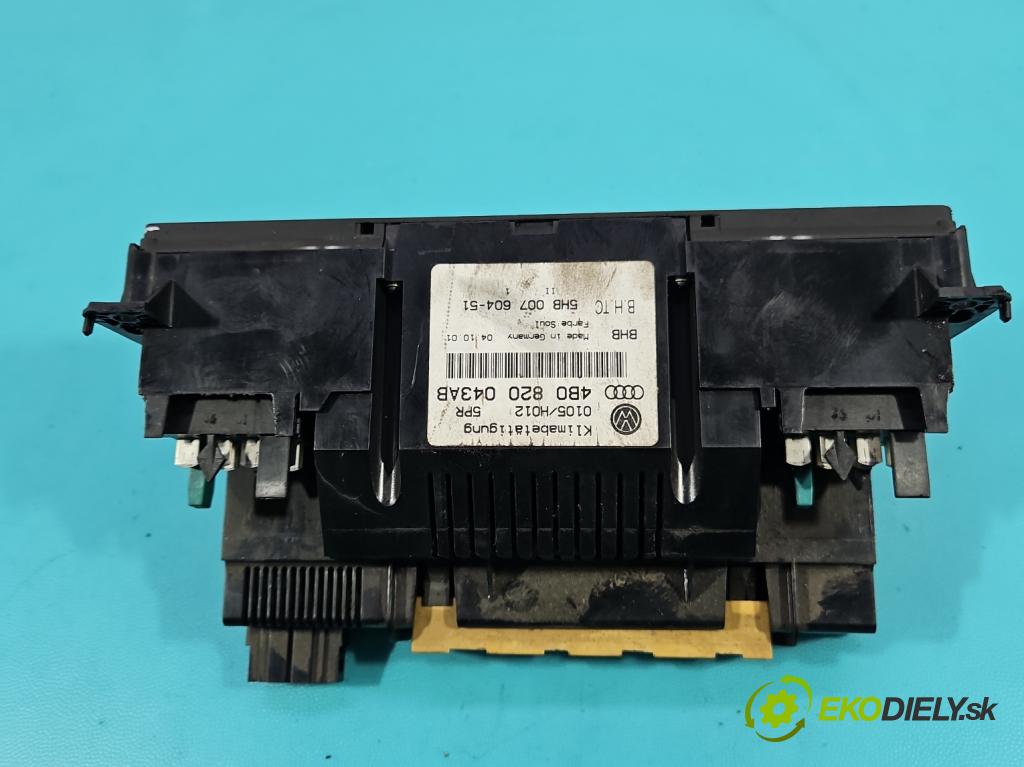 Audi A6 C5 1997-2004 2.4 v6 170 HP manual 125 kW 2393 cm3 4- panel kúrenia 4B0820043AB