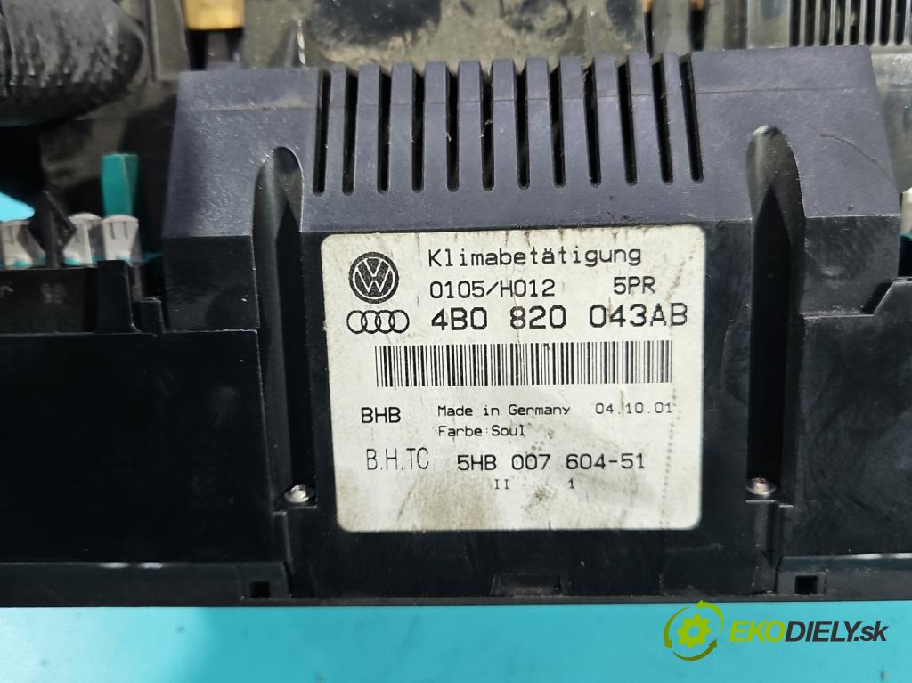Audi A6 C5 1997-2004 2.4 v6 170 HP manual 125 kW 2393 cm3 4- panel kúrenia 4B0820043AB