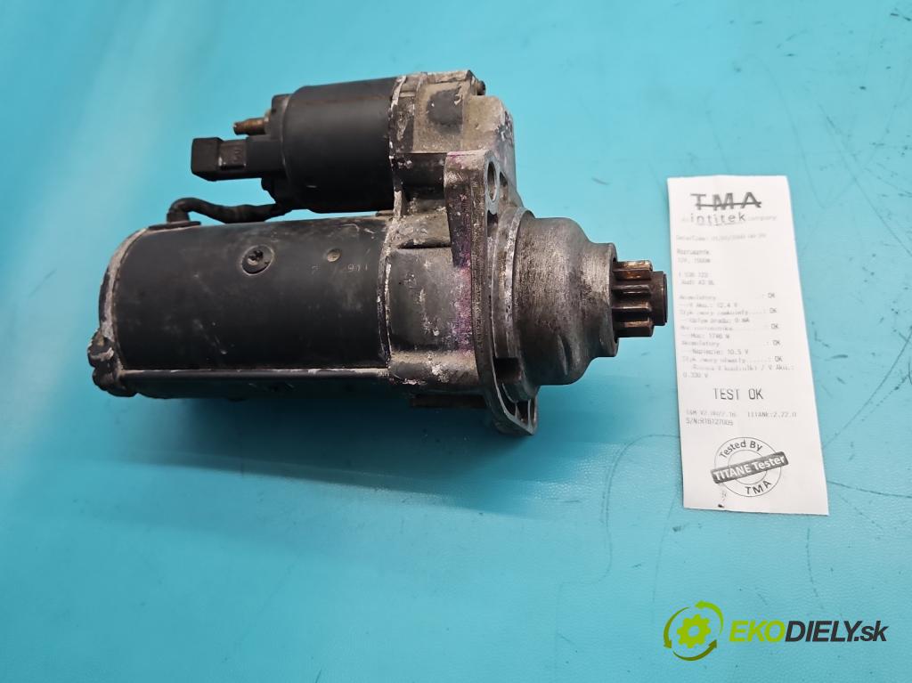 Audi A3 8L 1996-2003 1.9d 90 HP manual 66 kW 1896 cm3 5- štartér 02A911024B (Štartér)