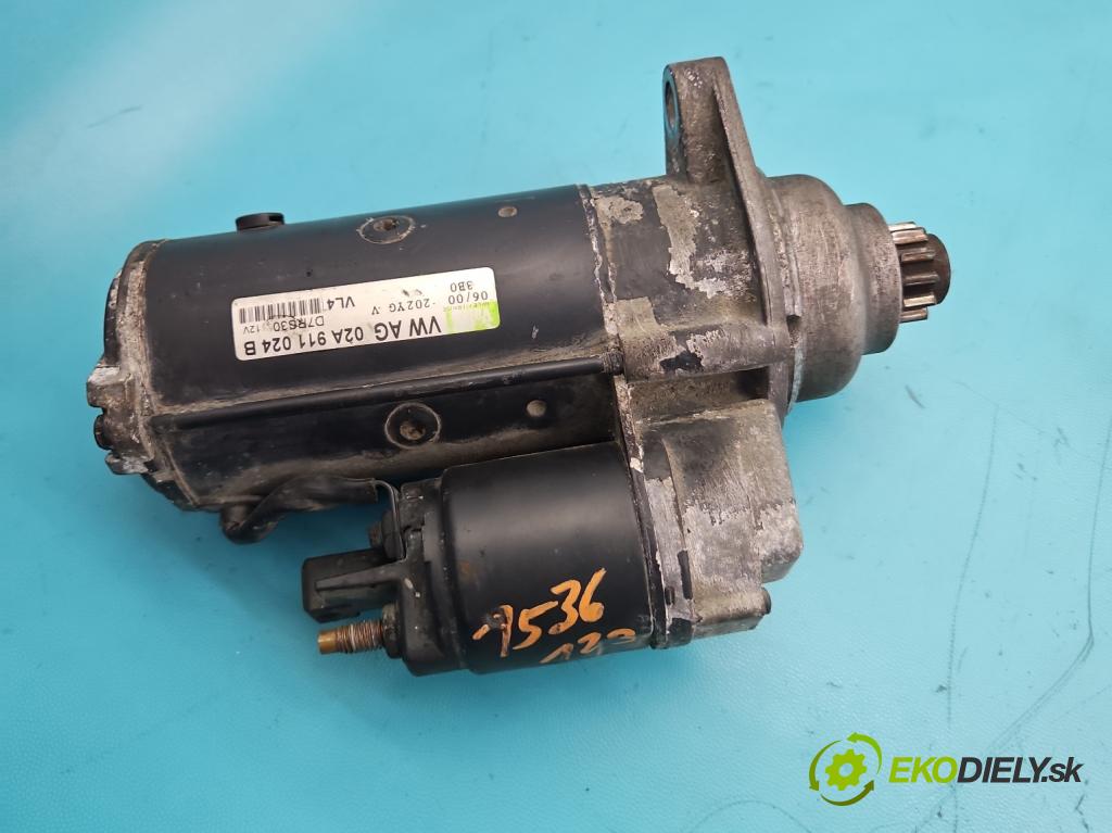 Audi A3 8L 1996-2003 1.9d 90 HP manual 66 kW 1896 cm3 5- štartér 02A911024B (Štartér)