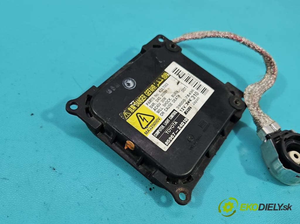 Toyota Avensis II T25 2003-2008 2.2 d-cat 177 HP manual 130 kW 2231 cm3 5- střídač: xenon 85967-24010 (Riadiaca jednotka xenónu)