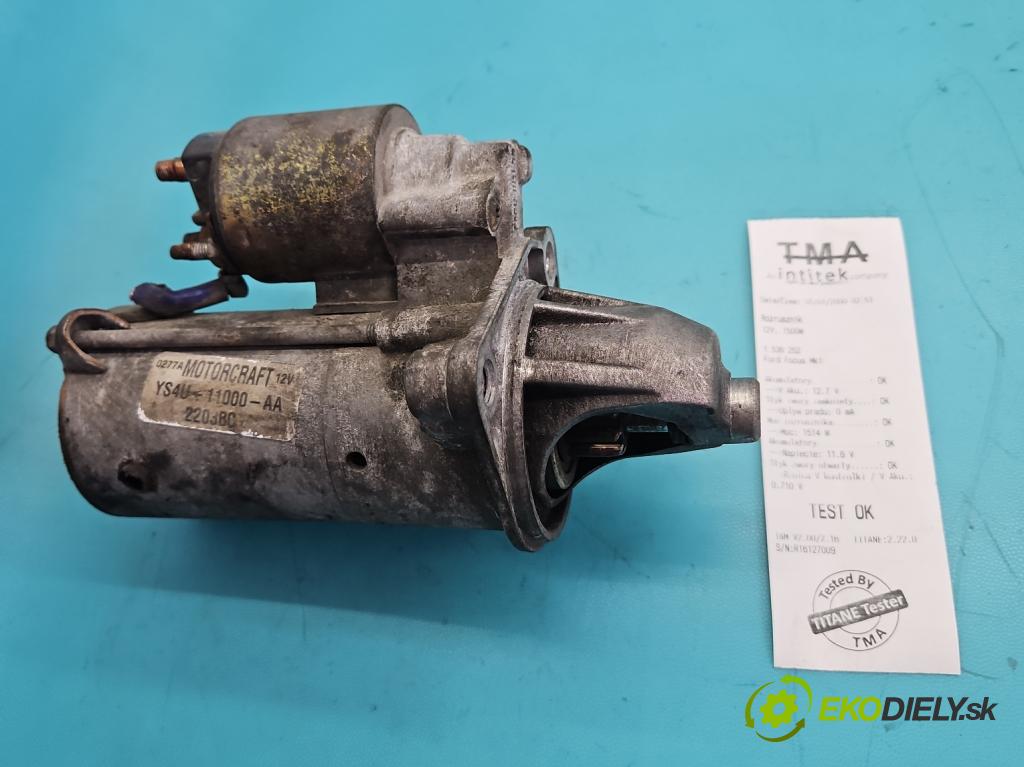 Ford Focus Mk1 1998-2004 1.6 16V 101 HP manual 74 kW 1596 cm3 5- štartér YS4U-11000-AA (Štartér)