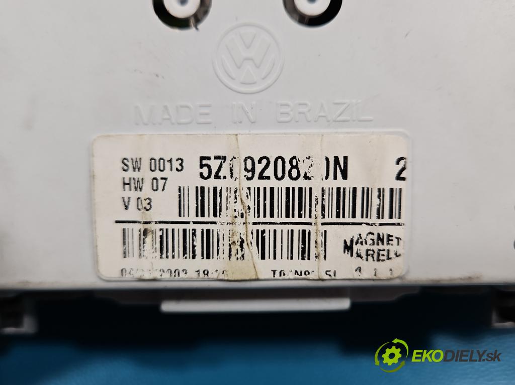 Vw Fox 1.2b 54 HP manual 40 kW 1198 cm3 3- prístrojovka/ budíky 5Z0920820N (Prístrojová doska)