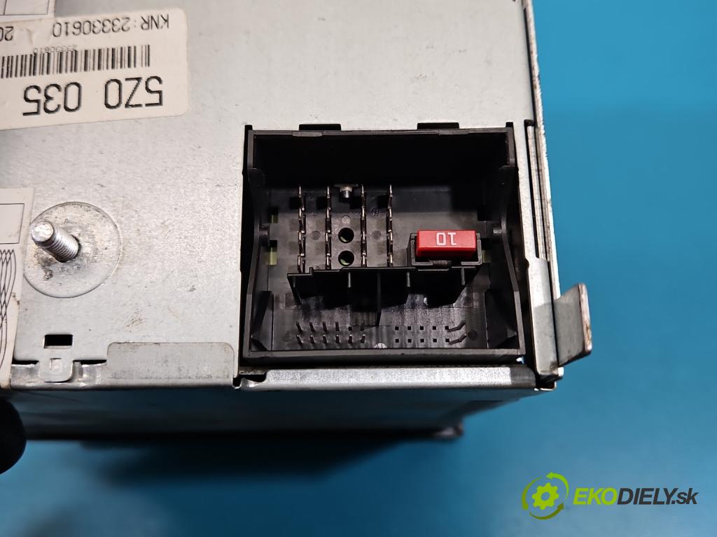 Vw Fox 1.2b 54 HP manual 40 kW 1198 cm3 3- Radio originál 5Z0035152E