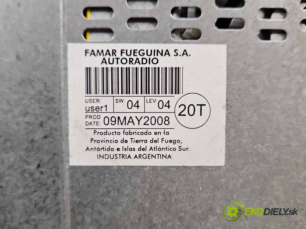Vw Fox 1.2b 54 HP manual 40 kW 1198 cm3 3- Radio originál 5Z0035152E
