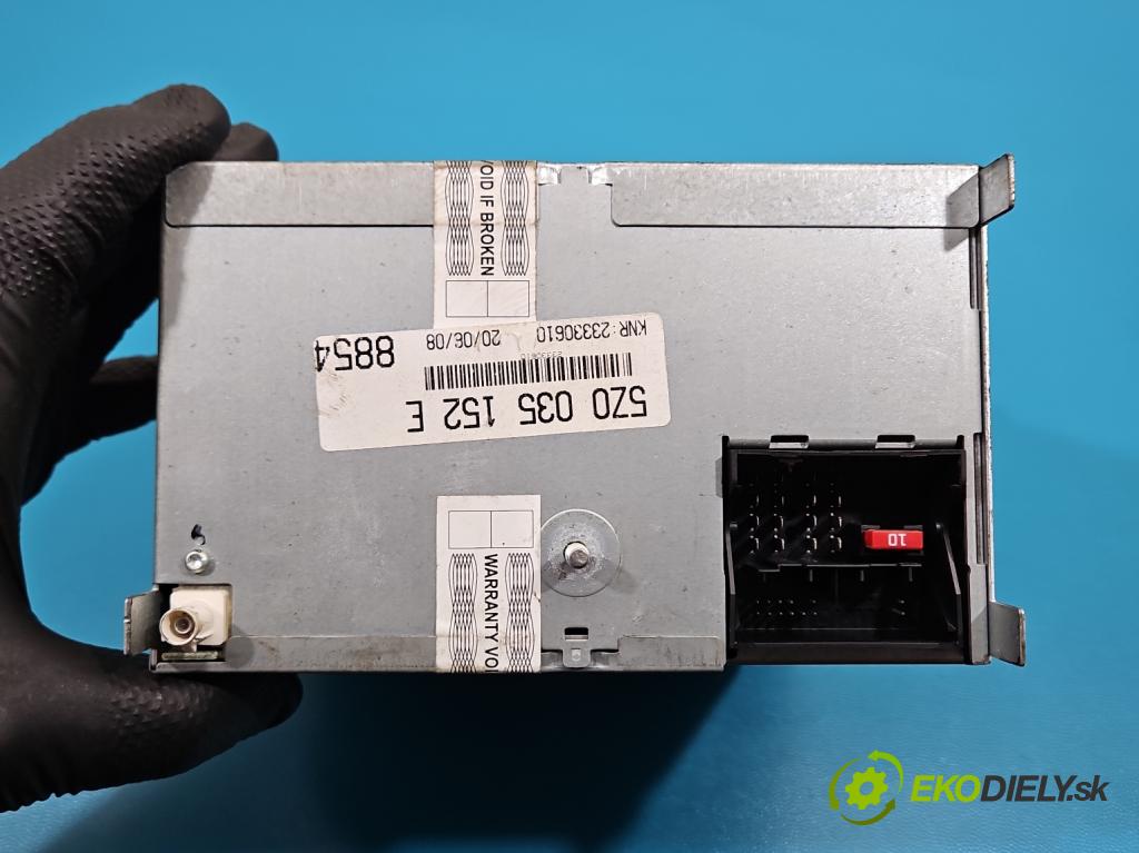 Vw Fox 1.2b 54 HP manual 40 kW 1198 cm3 3- Radio originál 5Z0035152E