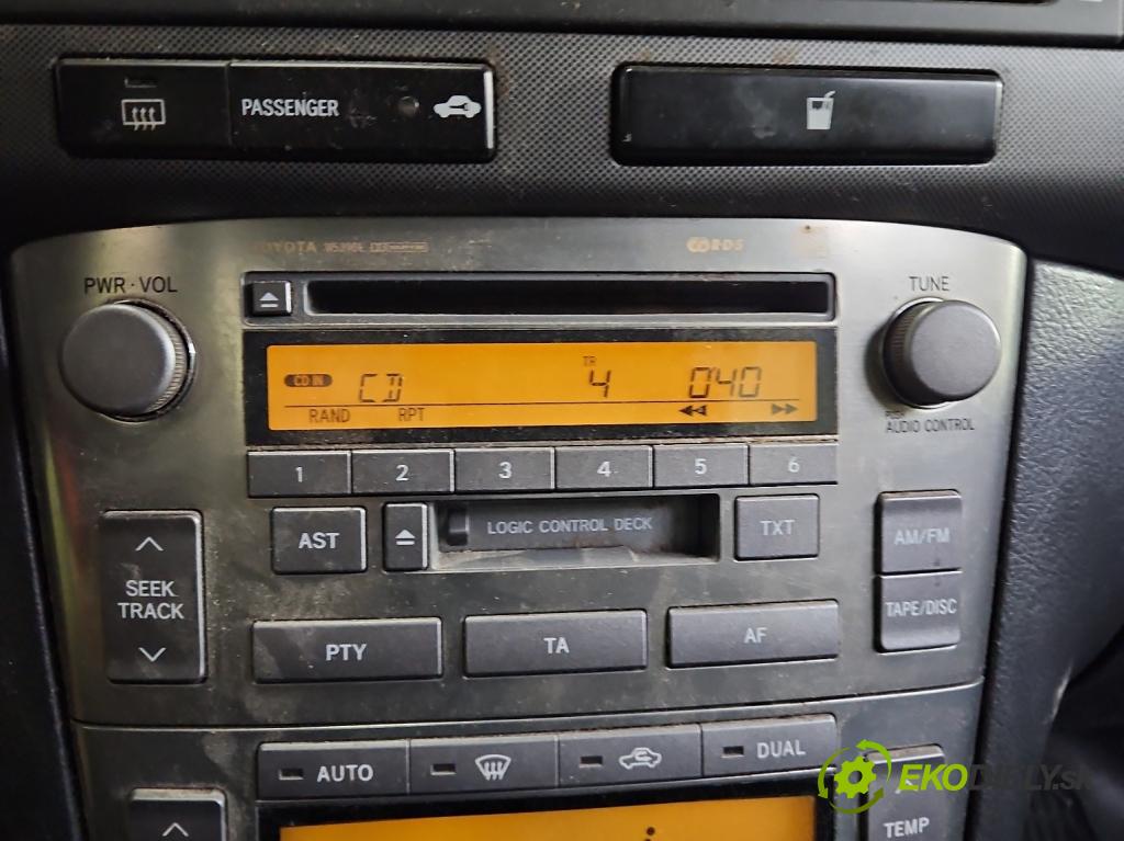 Toyota Avensis II T25 2003-2008 2.0 d4d 116 HP manual 85 kW 1995 cm3 4- Radio originál 86120-05080