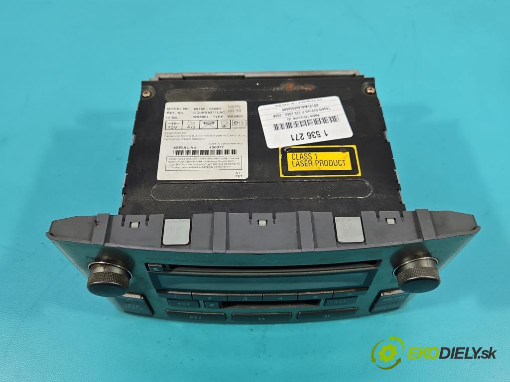 Toyota Avensis II T25 2003-2008 2.0 d4d 116 HP manual 85 kW 1995 cm3 4- Radio originál 86120-05080