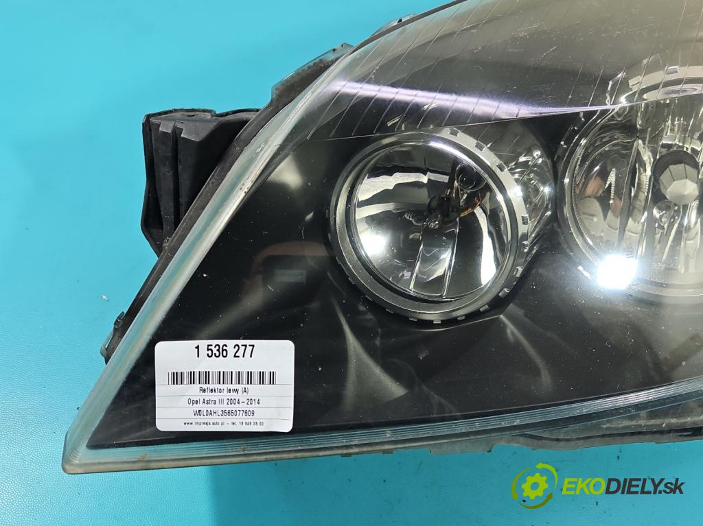 Opel Astra III 2004-2014 1.9 cdti 101 HP manual 74 kW 1910 cm3 5- Reflektor: ľavý 1EG270370-01 (Kľučka dverí ostatné)